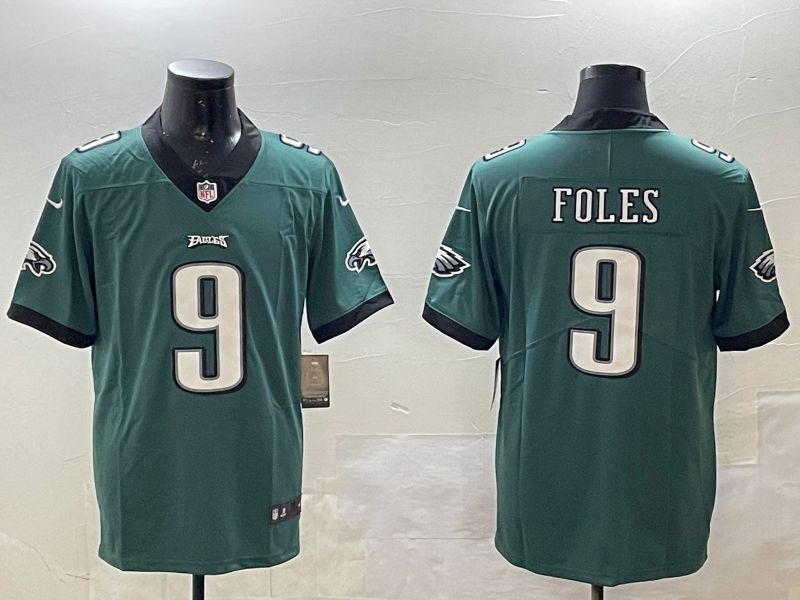 Men Philadelphia Eagles #9 Foles Green 2025 Nike Vapor Limited NFL Jersey style 1->philadelphia eagles->NFL Jersey